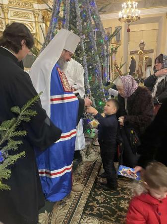Херсонская паства поздравила митрополита Иоанна с Рождеством Христовым (+видео)
