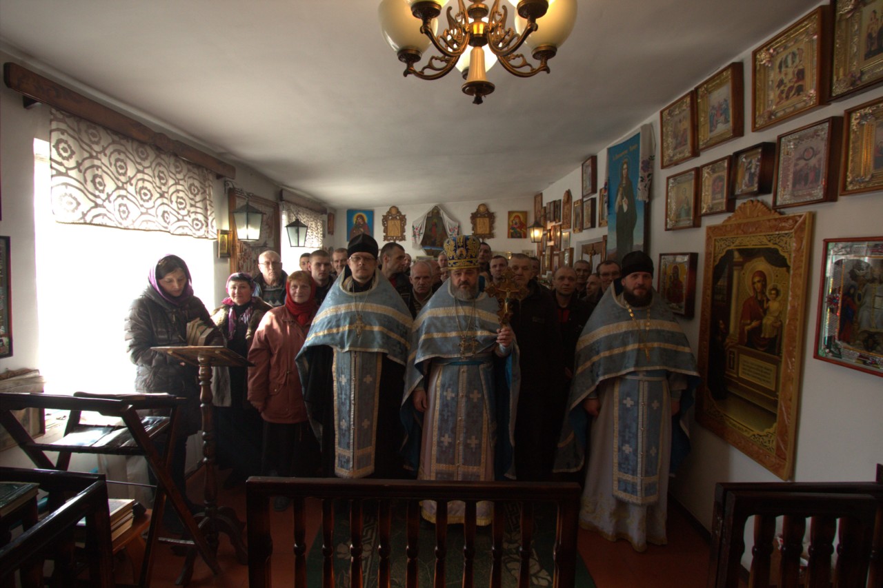 В тюремном храме в Херсоне провели литургию